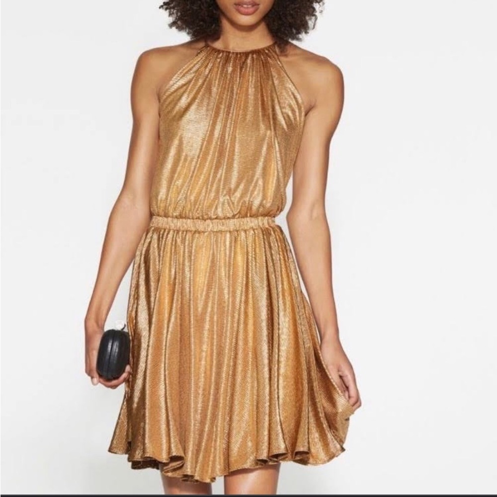 Halston Gold Dress Size XS